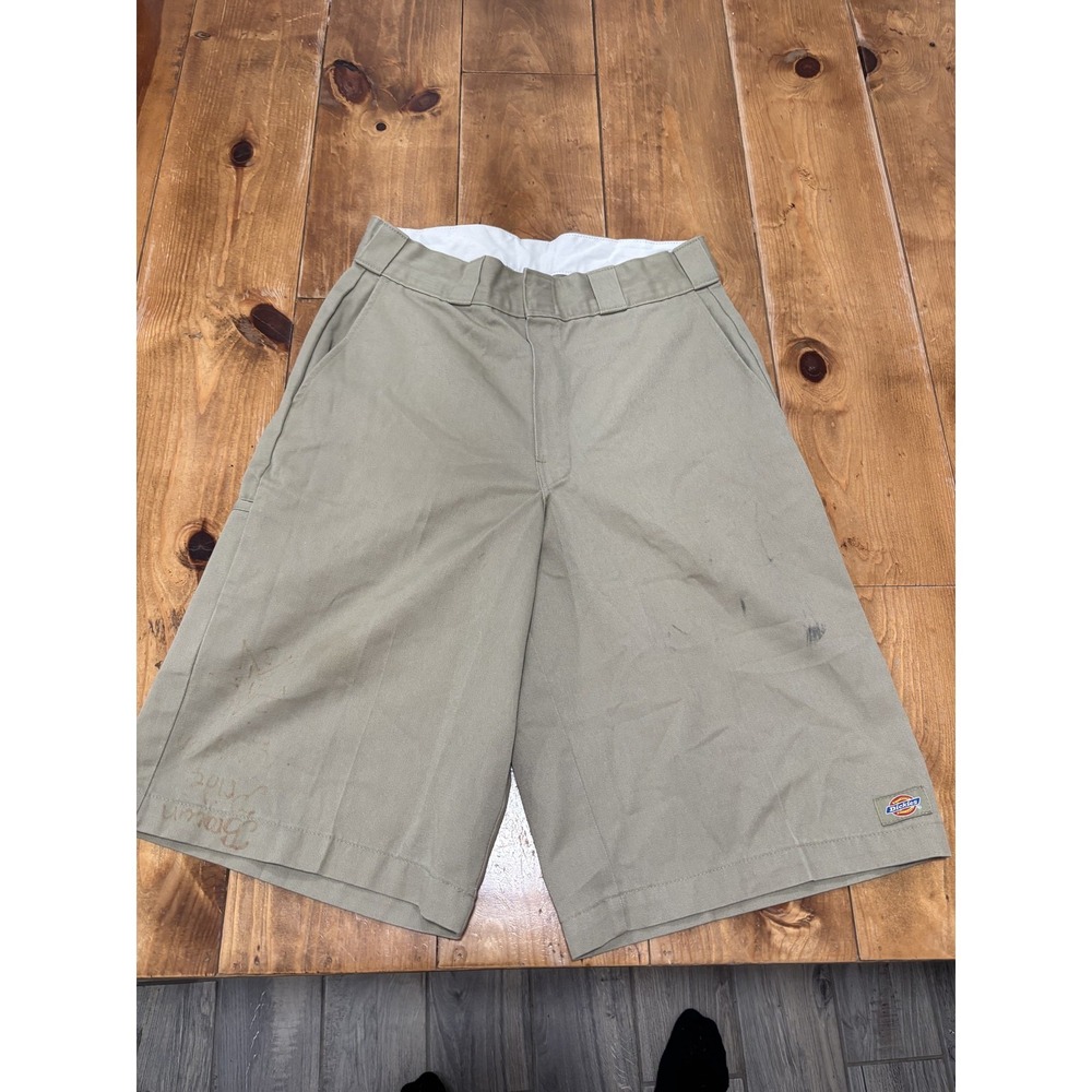 Dickies Men's Khaki Tan Flat Front Work Shorts Casual Relaxed Fit